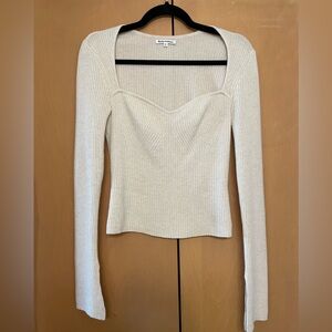 Reformation beige cashmere sweater